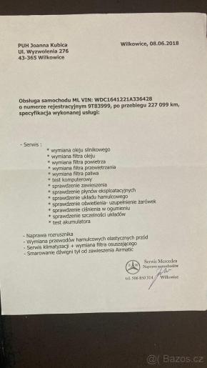 Mercedes-Benz Třídy M 3,0 ML 350 CDI 4Matic  ML320 - kompletní 