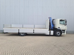 DAF valník 7m Eur6 + jeřáb PM 15tm